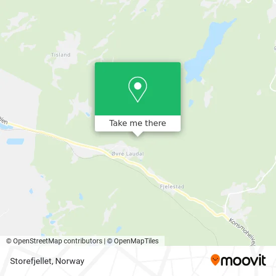 Storefjellet map
