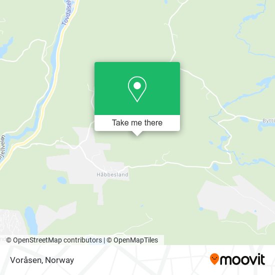 Voråsen map