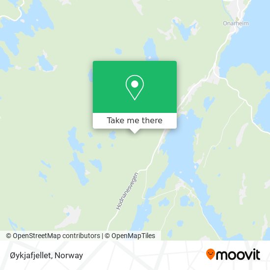 Øykjafjellet map