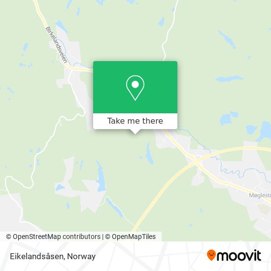 Eikelandsåsen map