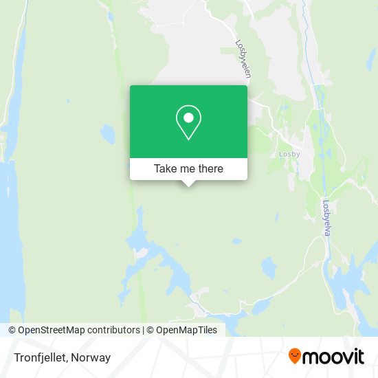 Tronfjellet map