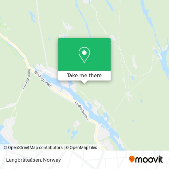 Langbråtaåsen map