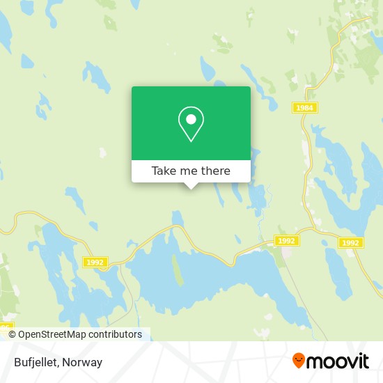 Bufjellet map