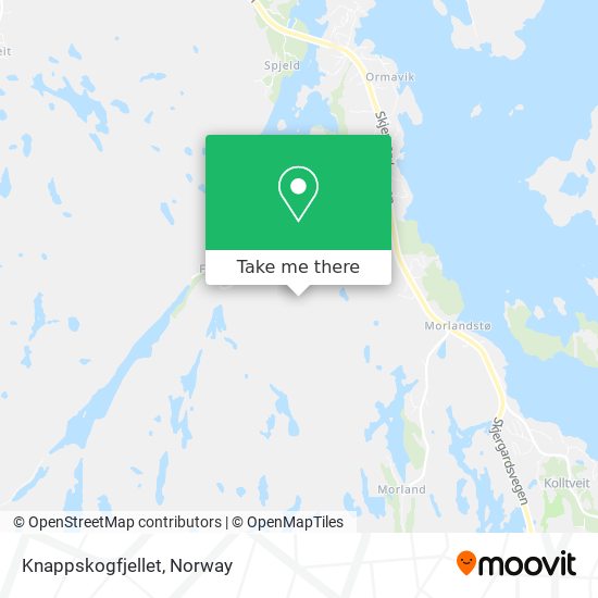 Knappskogfjellet map