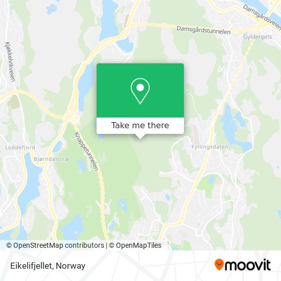 Eikelifjellet map