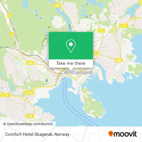 Comfort Hotel Skagerak map