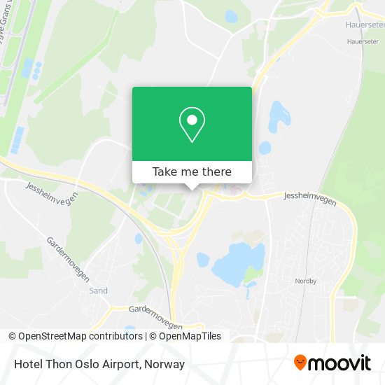 Hotel Thon Oslo Airport map