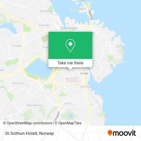 St.Svithun Hotell map