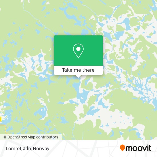 Lomretjødn map