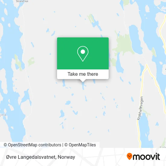 Øvre Langedalsvatnet map