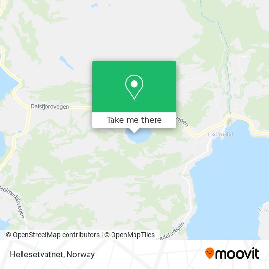 Hellesetvatnet map