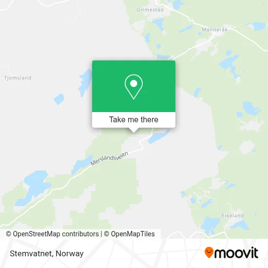 Stemvatnet map
