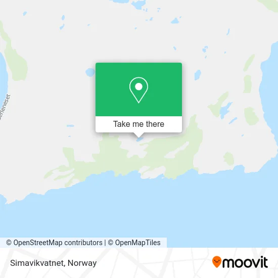Simavikvatnet map
