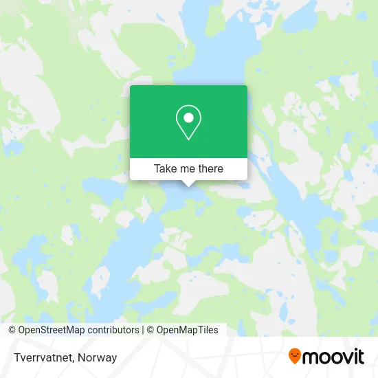 Tverrvatnet map