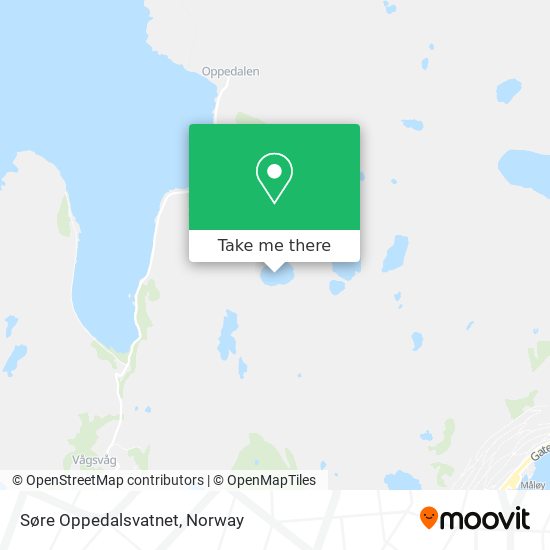 Søre Oppedalsvatnet map