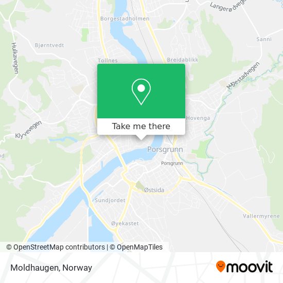 Moldhaugen map