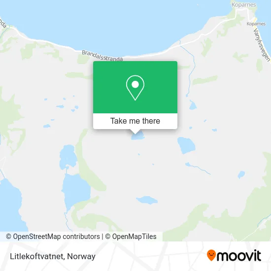 Litlekoftvatnet map