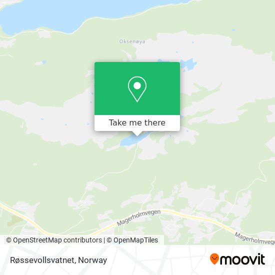 Røssevollsvatnet map