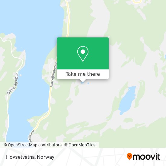 Hovsetvatna map