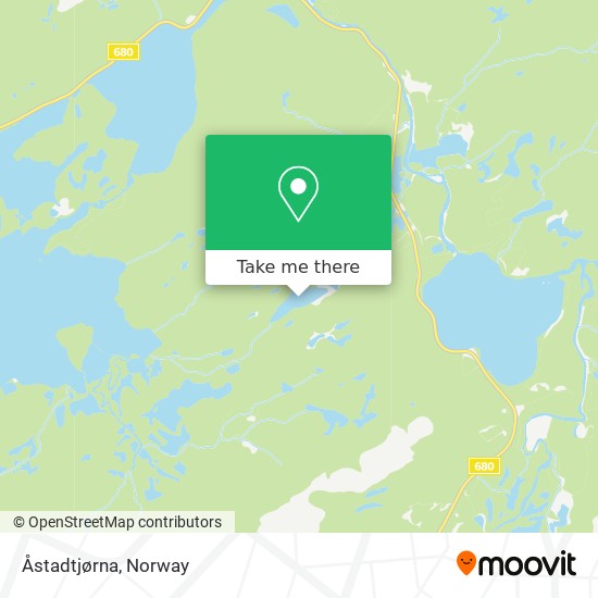 Åstadtjørna map
