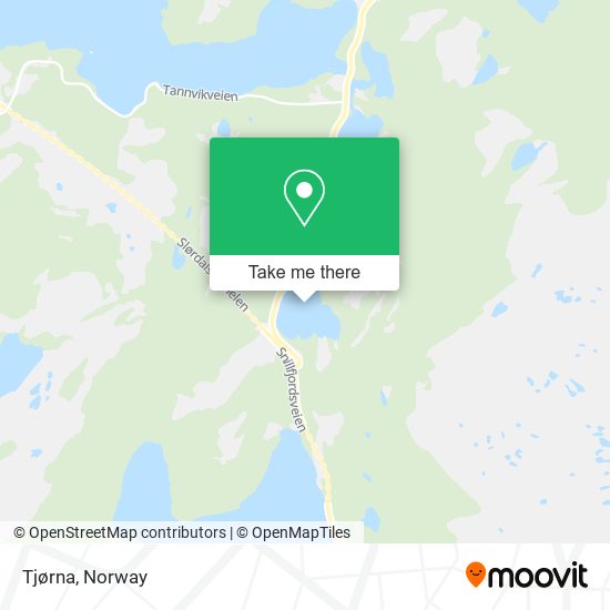 Tjørna map