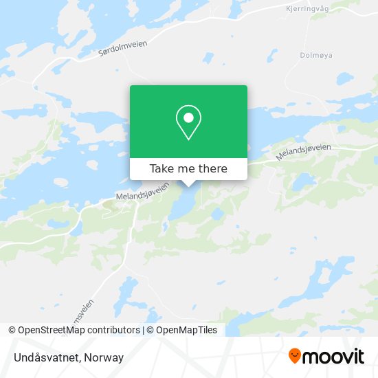 Undåsvatnet map