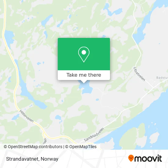 Strandavatnet map