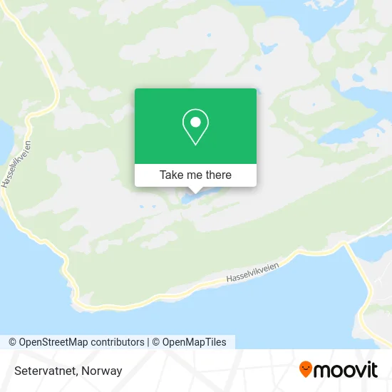 Setervatnet map