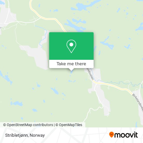 Stribletjønn map