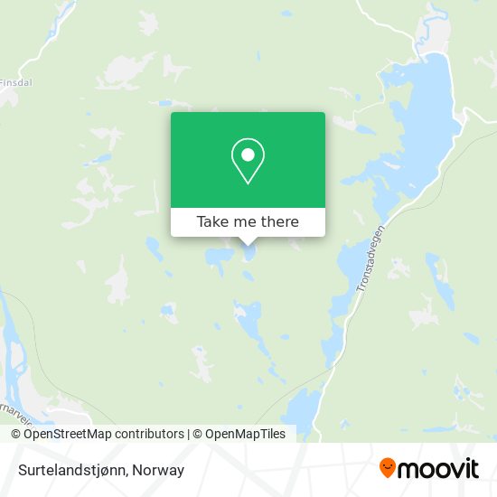 Surtelandstjønn map