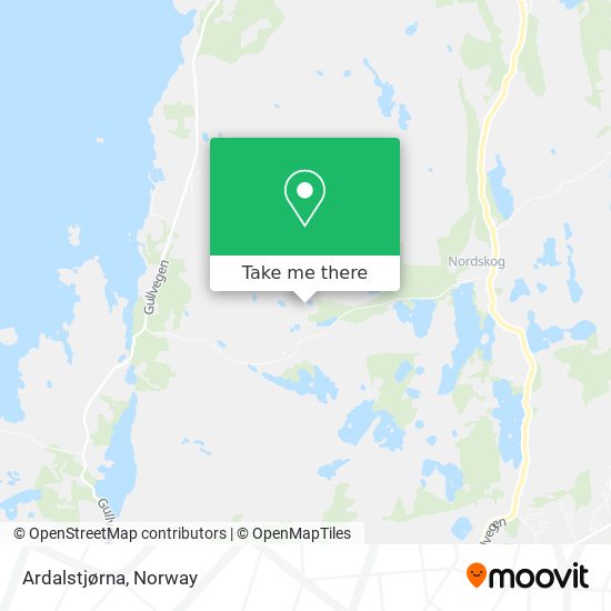 Ardalstjørna map