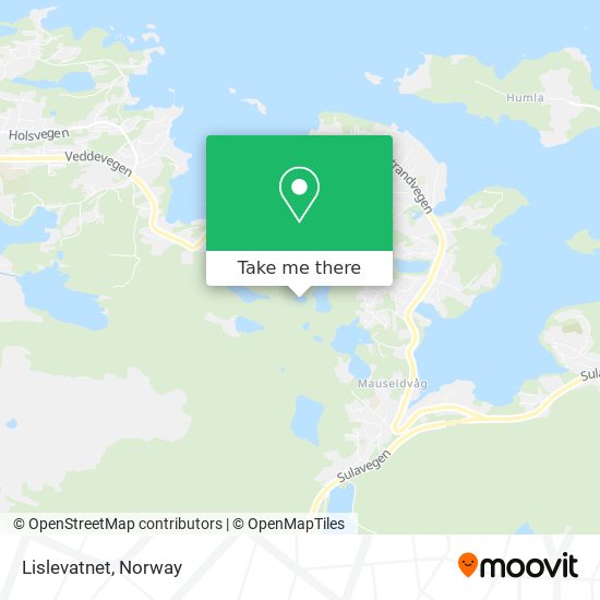 Lislevatnet map