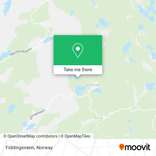 Fiddingsvann map