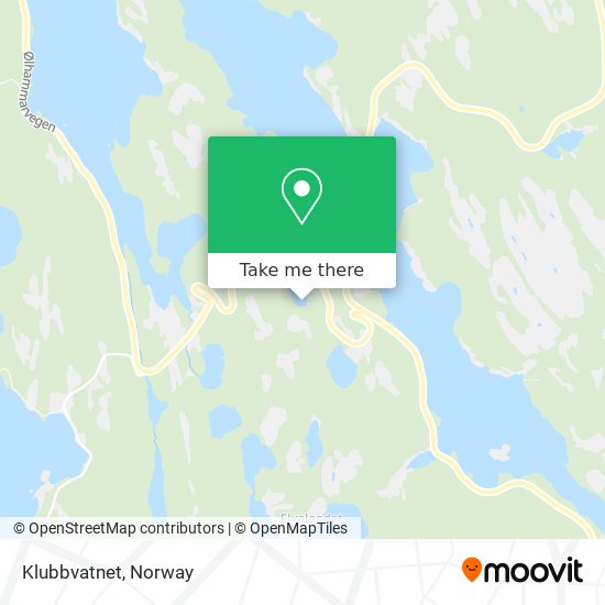 Klubbvatnet map