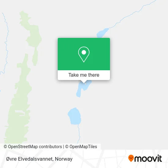 Øvre Elvedalsvannet map