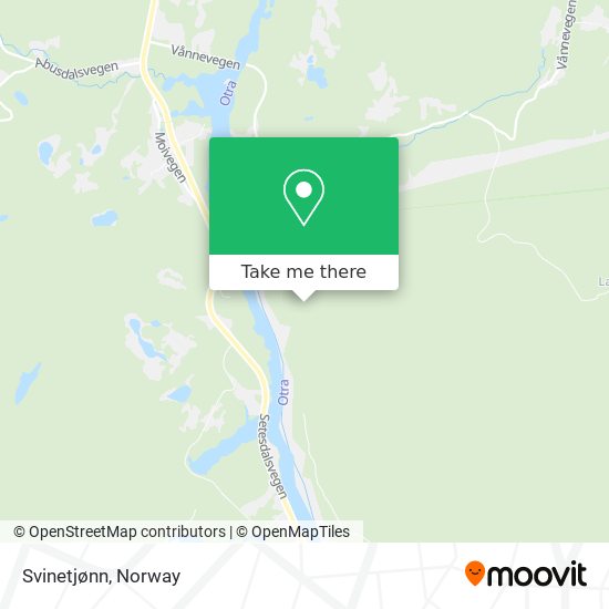 Svinetjønn map