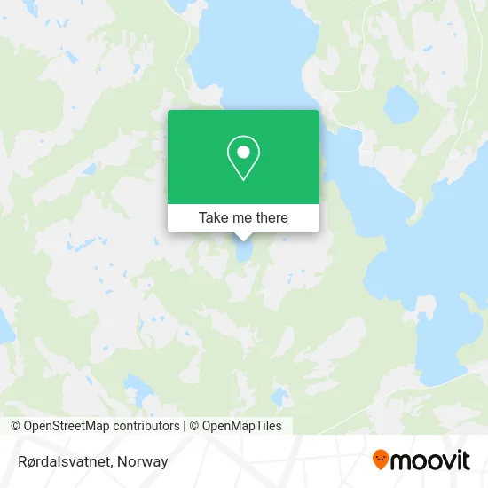 Rørdalsvatnet map