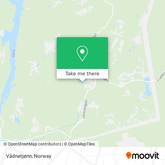 Vådnetjønn map