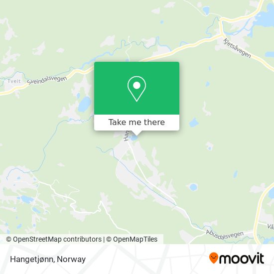 Hangetjønn map