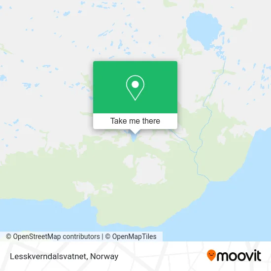Lesskverndalsvatnet map