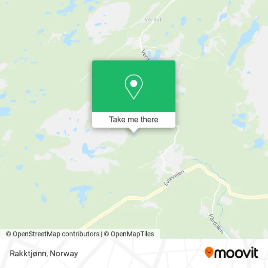 Rakktjønn map