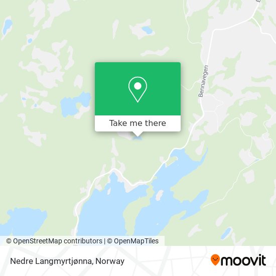 Nedre Langmyrtjønna map