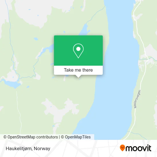 Haukelitjørn map