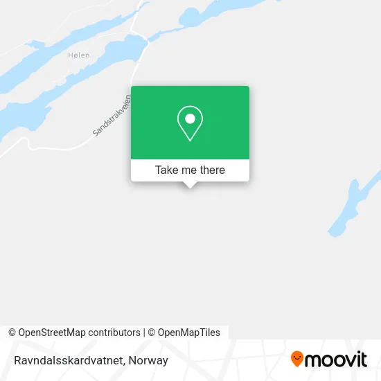 Ravndalsskardvatnet map