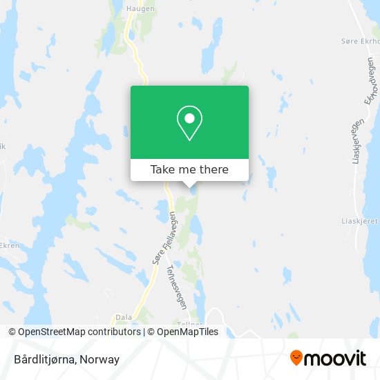 Bårdlitjørna map