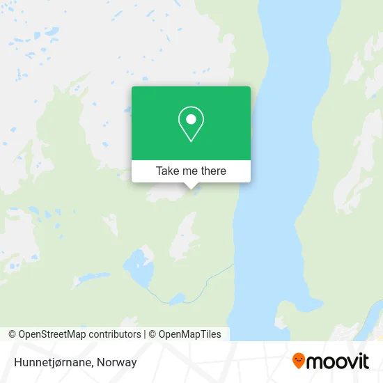Hunnetjørnane map