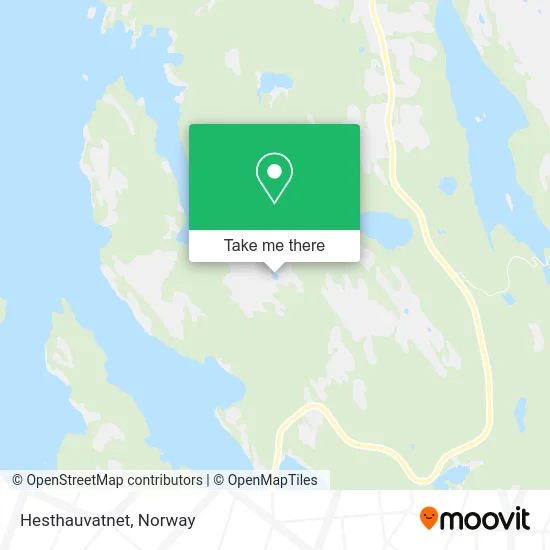 Hesthauvatnet map