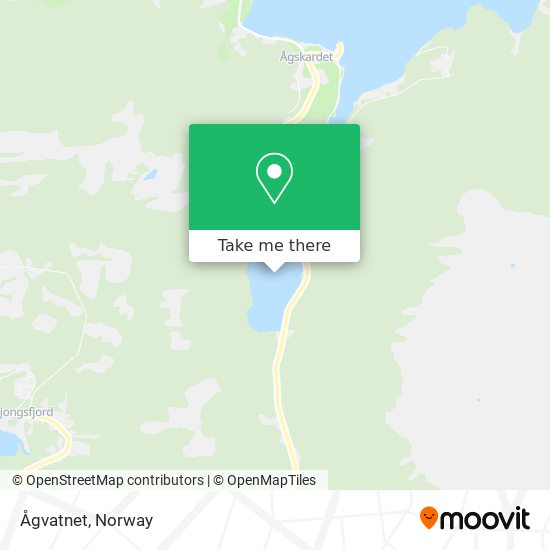 Ågvatnet map