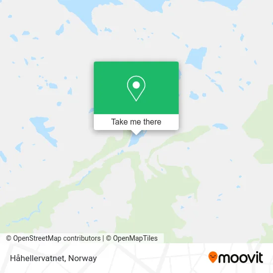 Håhellervatnet map