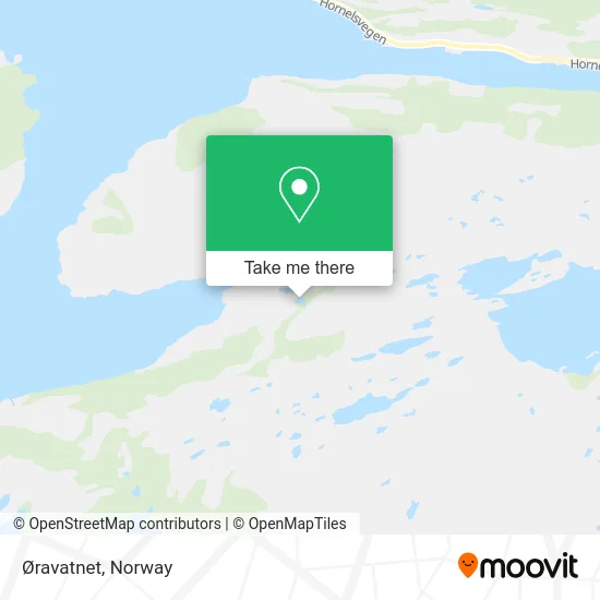 Øravatnet map